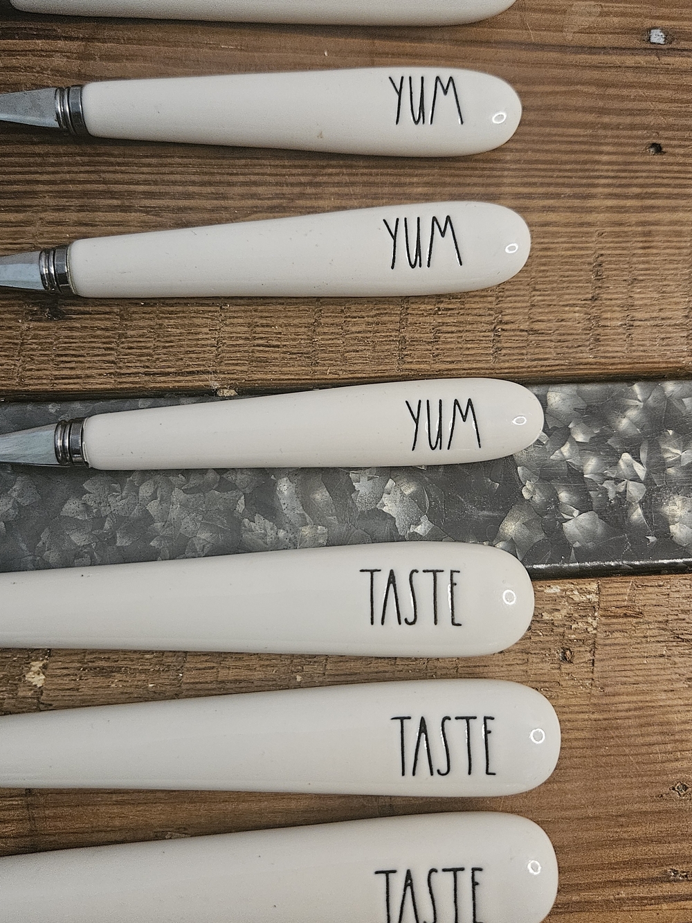 Rae Dunn White Stainless Flatware Set - Assorted Spoons, Forks & Knives - 14 - Picture 9 of 10